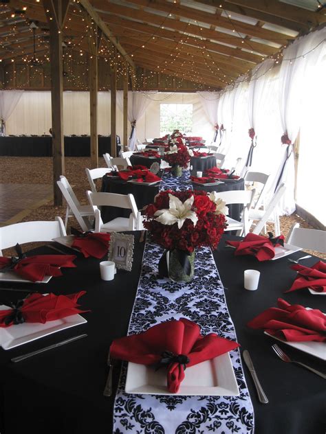 Red White And Black Wedding Red Wedding Decorations