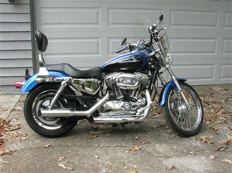 2004 Harley Davidson Xl1200c Sportster 1200 Custom Blue Marietta