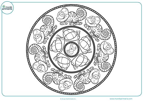 Dibujos de MANDALAS PARA COLOREAR para niños