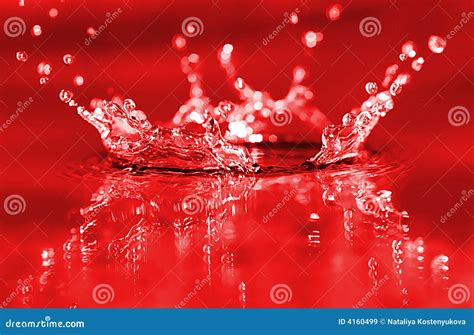 Red Splash Stock Image Image Of Background Abstract 4160499