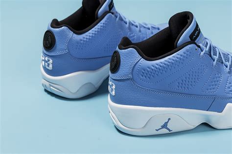 Following, black hits the swoosh, ankle, wings logo, and label while a white midsole and blue. Air Jordan University Blue Pack - Sneaker Bar Detroit