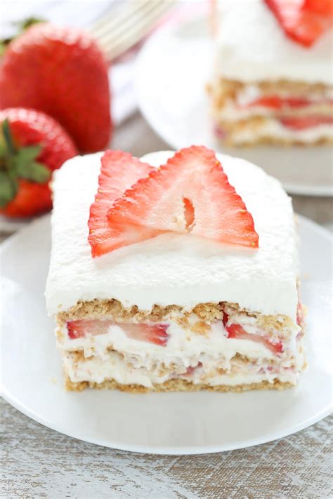 Heavy cream, orange juice, water, egg, dark chocolate, sugar and 5 more. No-Bake Strawberry Cheesecake Icebox Cake