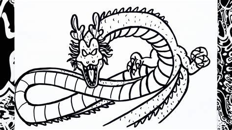 Como Dibujar A Shenlong How To Draw Shenlong Dragon