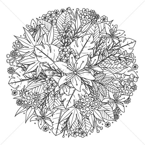Intricate Floral Design Vector Image 1998881 Stockunlimited