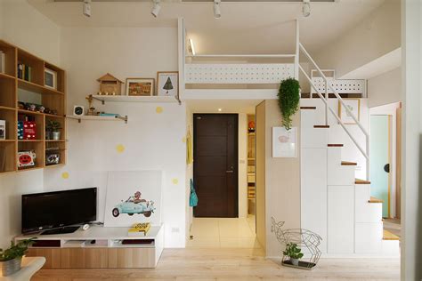 Space Savvy Urban Apartment Designed For A Couple And Their Cat