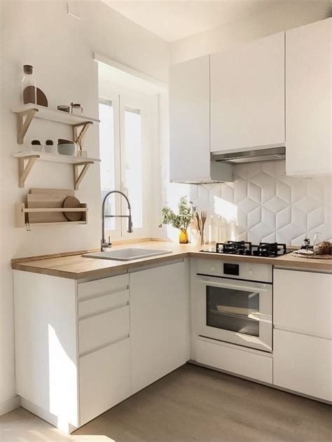 The small range hood, storage cabinets, and shelves for hanging pots and. 46 Best Ikea Kitchen Design Ideas 2019 | Small apartment ...