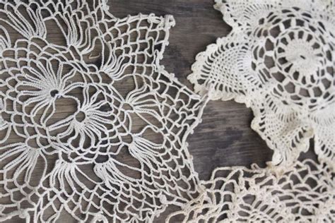 Vintage Crochet Lace Doily Lot Lace Doilies For Project Crafts