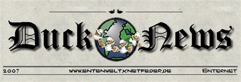 Knetfeder Entenwelt The Duck News 2007