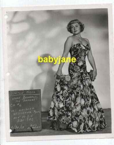 Joan Blondell Original 8x10 Photo 1950 Wardrobe Test Gown By Lemaire Heaven Sake Ebay