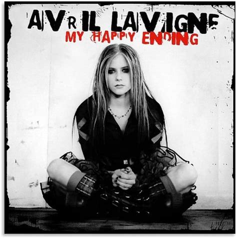 Amazon Com Bigw Music Poster Avril Lavigne My Happy Ending Singer Art