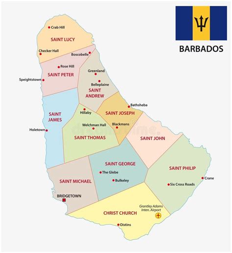 Flag Map Barbados Stock Illustrations Flag Map Barbados Stock Illustrations Vectors