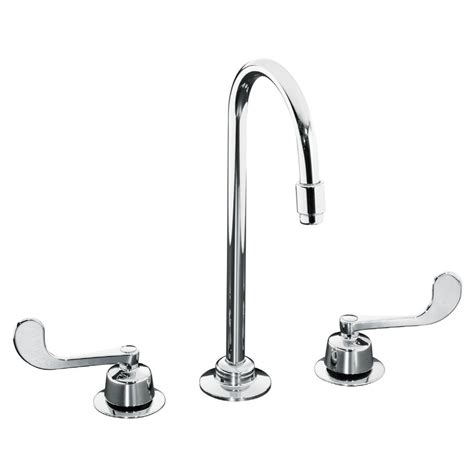 shop kohler triton polished chrome 2 handle commercial bathroom faucet