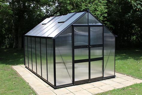 A cold frame consists of a bottomless box frame with a top made of glass or clear plastic that allows the sunlight in but protects plants within from cold air. Eden Blockley Black 8x10 Greenhouse - Polycarbonate ...