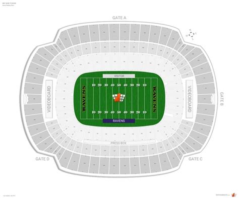 Ravens Stadium Seating Chart In 2020 Seating Charts Seating The