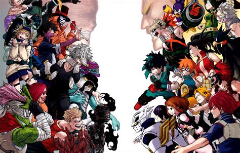 Click on watch later to put videos here. Wallpaper the opposition, characters, My Hero Academia, Boku No Hero Academy, My Hero Academy ...