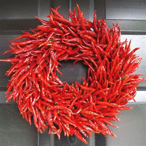 Organic Red Chili Pepper Wreath Crafts Stuffed Peppers Wreaths