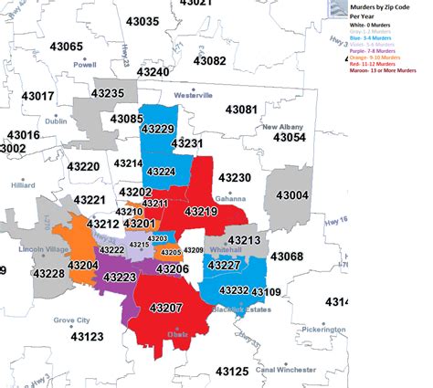 Map Of Columbus Ohio Zip Codes Maps Of Ohio