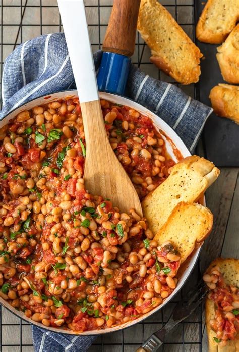 Spray a large skillet or griddle with cooking spray. This White Beans recipe is so simple, yet so delicious ...