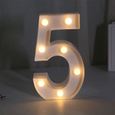 Led Digits Led Numbers Battery Operated All Led Numbers 0 9 Pak