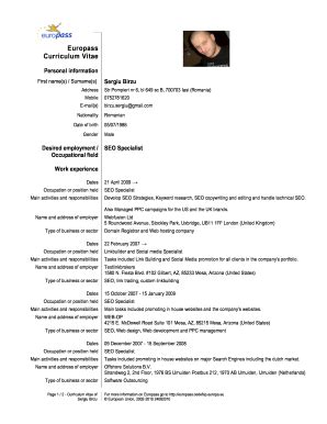 The pdf format makes it easier to maintain your cv format and layout, without messing up your design efforts. Fillable job resume in spanish - Edit Online, Print ...
