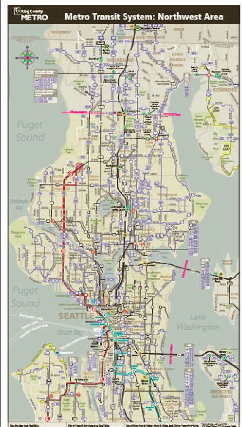 Public Transit Routes In Seattle Washington Download Scientific Diagram