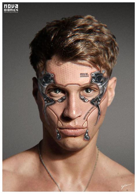 male cyborg cyborg makeup cyberpunk makeup cyberpunk aesthetic