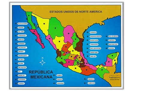 25 Imagenes Mapa De Mexico Y Sus Estados Con Nombres Images Rezfoods