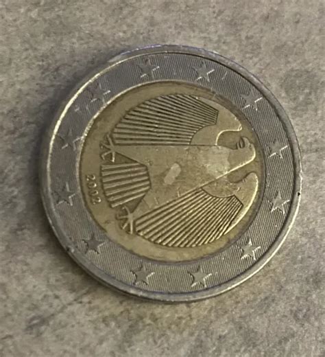 2002 German 2 Euro Coin Featuring The German Eagle 10000 Picclick