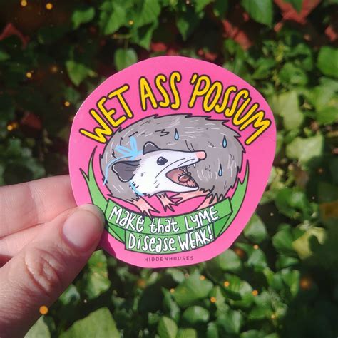 Wap Wet Ass Possum Glossy Vinyl Sticker Waterproof Etsy Uk