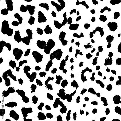 Leopard Pattern Texture Repeating Seamless Monochrome Black And White Stock Vektorgrafik Adobe