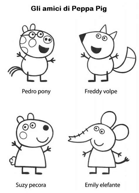 Disegni da colorare di peppa pig: Peppa Pig, Disegni per bambini da colorare