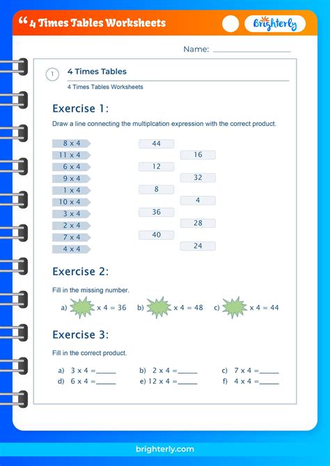 4 Times Table Worksheet To Print Elcho Table