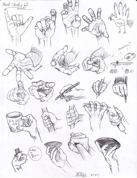 Hand Study 2 By Tsuki Nii On Deviantart Hand Drawing Reference Gesture
