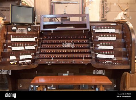 Famoues Baroque Pipe Organ In Gothic Archcathedral Basilica Of The