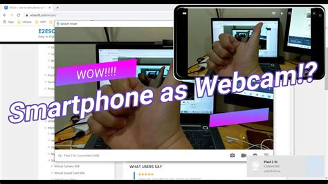 How To Make Smartphone As Webcam Using Ivcam Usb Connection Youtube