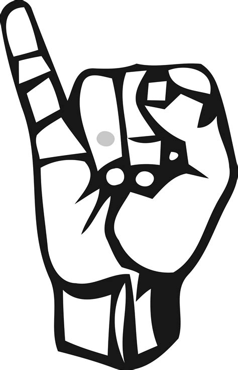 Letter I In Sign Language Clip Art Library