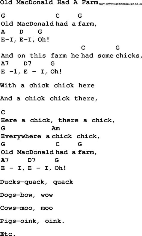 Old Macdonald Had A Farm Lyrics Nathan Morgan