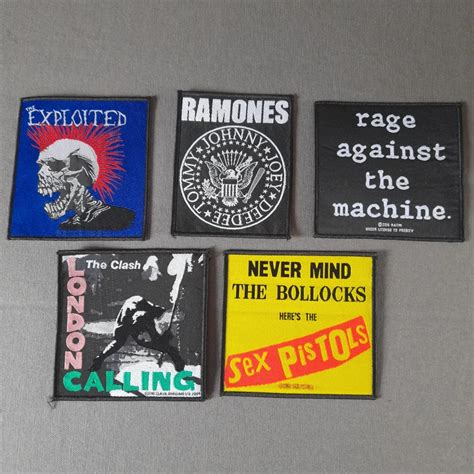 lote parches punk sex pistols the clash the exploited rage against the machine the