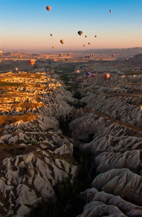 View Of The Rose Valley In Cappadocia At Sunrise Turkey By