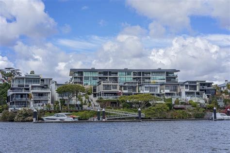 Waterfront Luxury Residences On The Brisbane River Australia Editorial