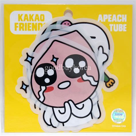 Kakao Friends Clear Sticker Apeach Tube Kakao Talk Emoticon Comic