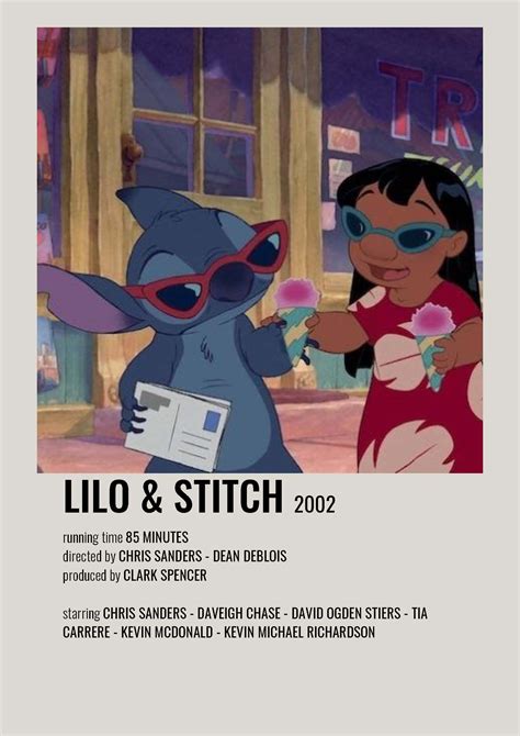 Lilo And Stitch Minimalist Polaroid Movie Poster Film Posters