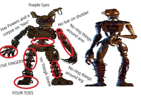 How Did The Mimic Get William Aftons Flesh Springtraps Suit Pieces And
