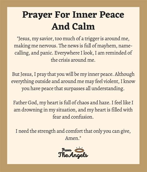9 Strong Prayers For Inner Peace And Calm Help From God