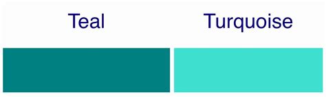 Teal Vs Turquoise Good To Know Teal Turquoise