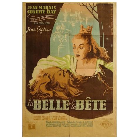 La Belle Et La Bete Beauty And The Beast Unframed Poster 1946 For
