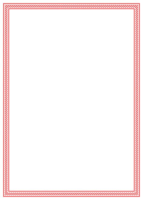 Red Candy Stripe Thin Border Free Christmas Hq