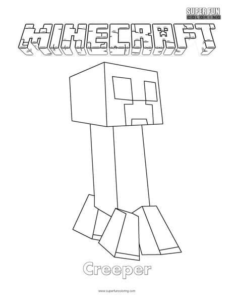 Minecraft Coloring Pages Creeper Coloring Pages