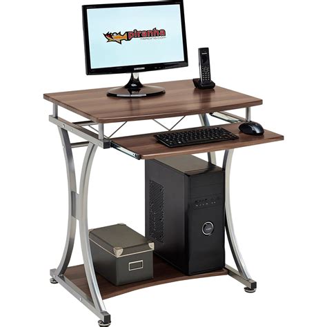 Compact Computer Desk With Keyboard Shelf For Home Office Piranha