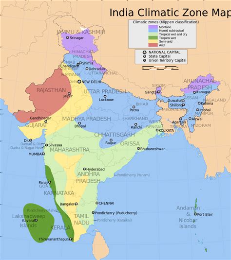 Cold Desert In India Map